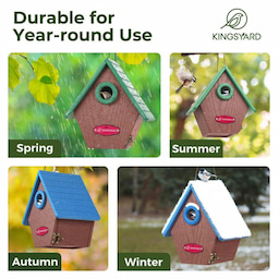 Kingsyard Hanging Wren House with 1.1'' Hole 7 Kingsyard Hanging Wren House with 1.1'' Hole 7