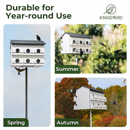 Kingsyard Pre-Assembled 12-Room Purple Martin House 6 Kingsyard Pre-Assembled 12-Room Purple Martin House 6
