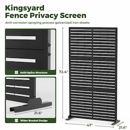 Kingsyard Decorative Metal Privacy Screen 4 Kingsyard Decorative Metal Privacy Screen 4