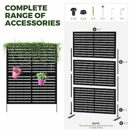 Kingsyard Decorative Metal Privacy Screen 5 Kingsyard Decorative Metal Privacy Screen 5