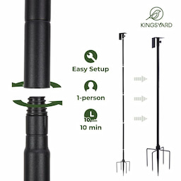 Kingsyard 80-Inch Smart Bird Feeder Mounting Pole 4 Kingsyard 80-Inch Smart Bird Feeder Mounting Pole 4
