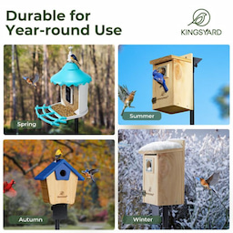 Kingsyard 80-Inch Smart Bird Feeder Mounting Pole 10 Kingsyard 80-Inch Smart Bird Feeder Mounting Pole 10