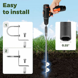Kingsyard 20" Multi-Purpose Ground Anchors Screw 2 or 4 Pack 10 Kingsyard 20" Multi-Purpose Ground Anchors Screw 2 or 4 Pack 10