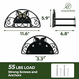 Kingsyard Wall Mount Garden Hose Holder Holds 100Ft Hoses 3 Kingsyard Wall Mount Garden Hose Holder Holds 100Ft Hoses 3