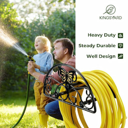 Kingsyard Wall Mount Garden Hose Holder Holds 100Ft Hoses 7 Kingsyard Wall Mount Garden Hose Holder Holds 100Ft Hoses 7