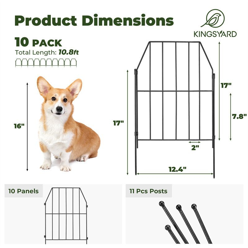 Kingsyard Decorative Garden Fences