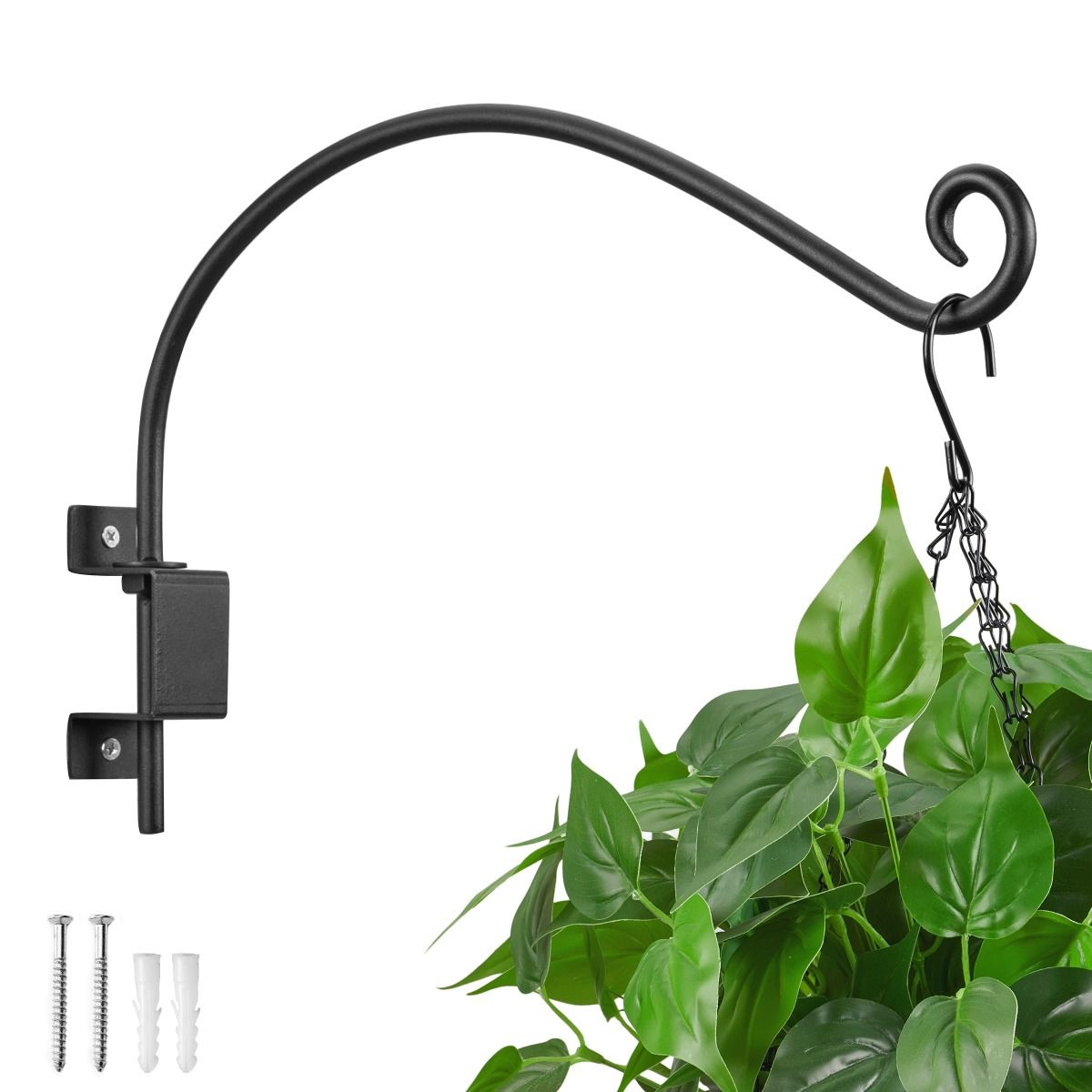 Kingsyard Rotatable Metal C-shaped Wall Hook