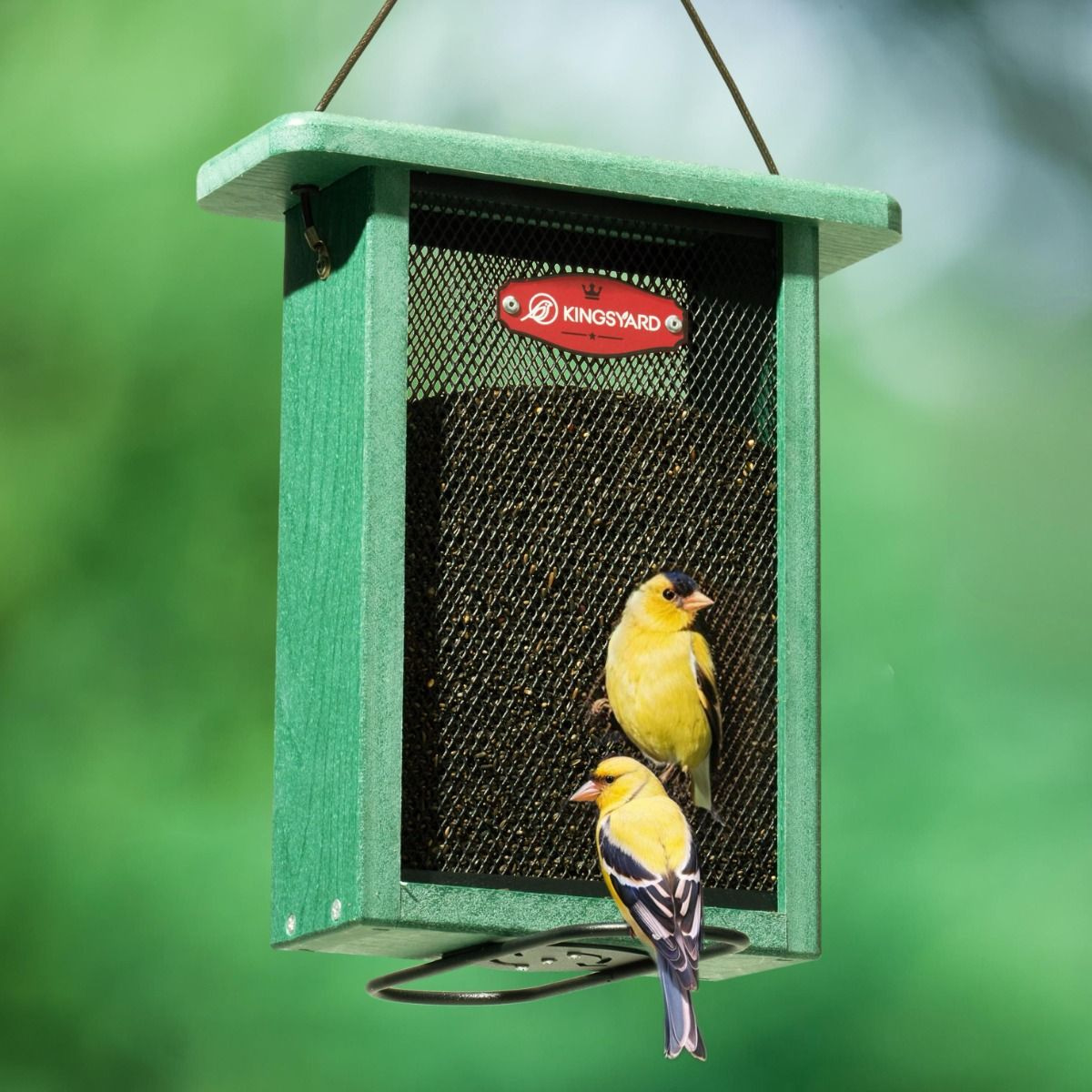 Kingsyard Metal Mesh Nyjer/Thistle Bird Feeder