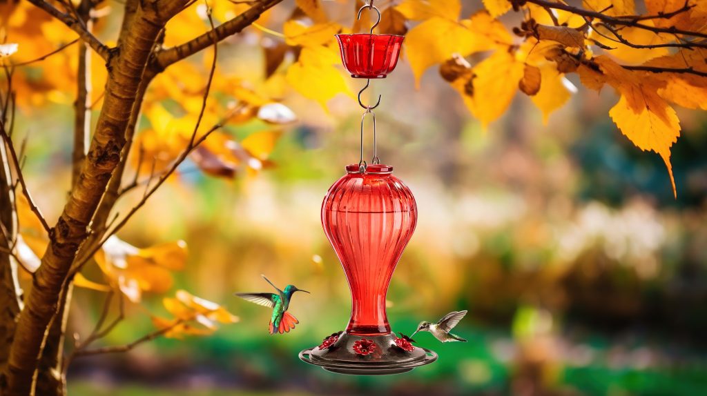 kingsyard red hummingbird feeder