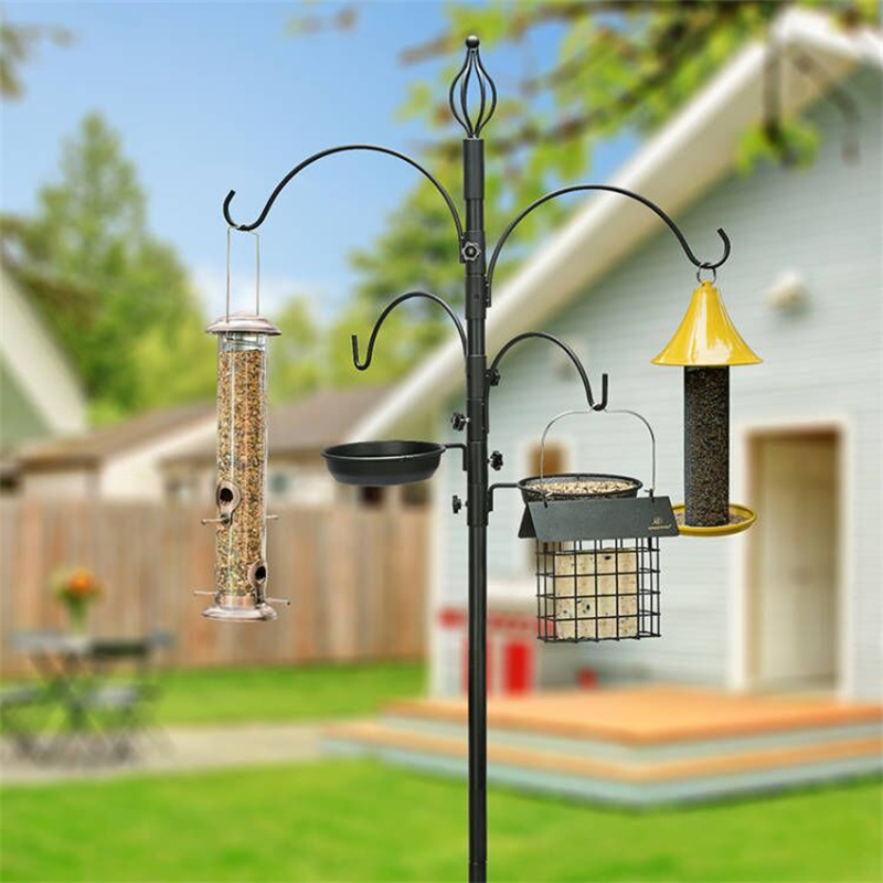 Tall bird feeder deals pole