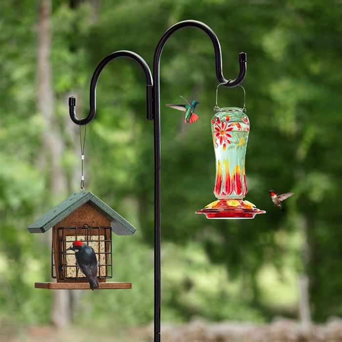 Kingsyard Full Size Heavy Duty Bird Feeder Pole System 1 Kingsyard Full Size Heavy Duty Bird Feeder Pole System 1
