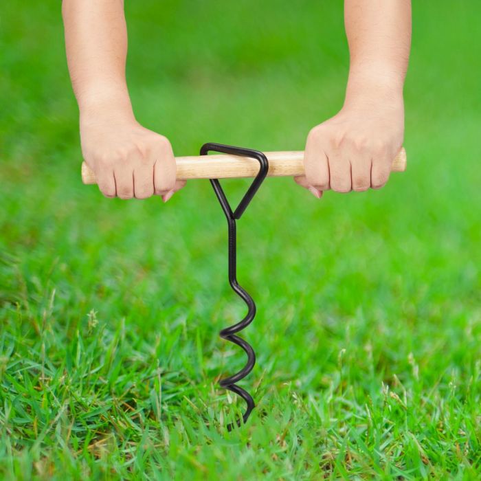 Kingsyard 3 Pcs 16 Inch Heavy Duty Spiral Tree Stake Kit 1 Kingsyard 3 Pcs 16 Inch Heavy Duty Spiral Tree Stake Kit 1