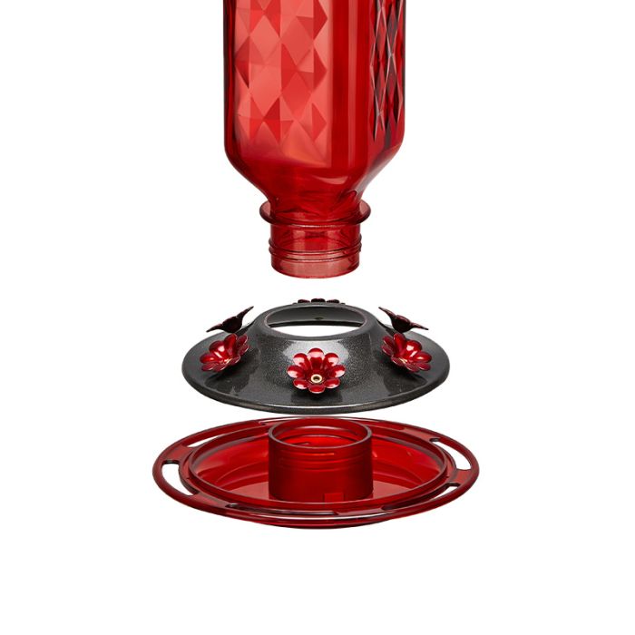 Kingsyard 24oz Leak Proof Glass Hummingbird Feeder with Ant Moat 3 Kingsyard 24oz Leak Proof Glass Hummingbird Feeder with Ant Moat 3