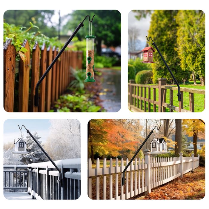 Kingsyard Adjustable(27-39'') Metal Deck Hook Bird Feeder Hangers 5 Kingsyard Adjustable(27-39'') Metal Deck Hook Bird Feeder Hangers 5