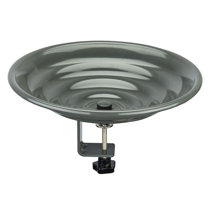 Kingsyard Metal Bird Bath Clamp-On Bird Water Bowl 2 Kingsyard Metal Bird Bath Clamp-On Bird Water Bowl 2