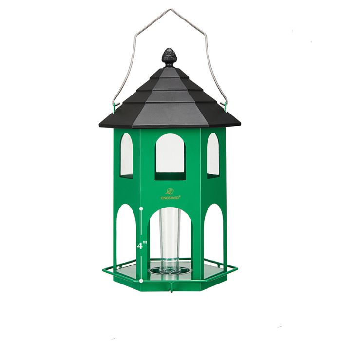 Kingsyard Weatherproof Metal House Bird Feeder 5 Kingsyard Weatherproof Metal House Bird Feeder 5