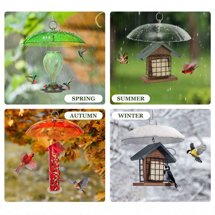 Kingsyard Squirrel & Weather Guard Dome for Hanging Bird Feeders 7 Kingsyard Squirrel & Weather Guard Dome for Hanging Bird Feeders 7