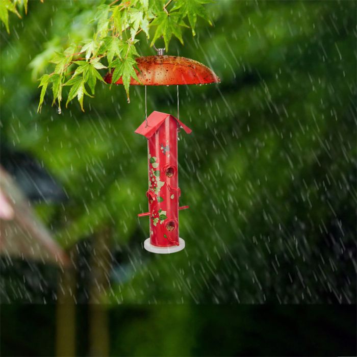Red Kingsyard Squirrel & Weather Guard Dome for Hanging Bird Feeders 4 Red Kingsyard Squirrel & Weather Guard Dome for Hanging Bird Feeders 4