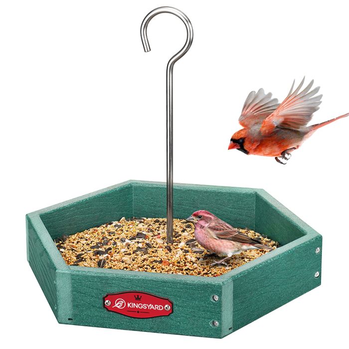 Kingsyard Recycled Plastic Platform Bird Feeder 2 Kingsyard Recycled Plastic Platform Bird Feeder 2