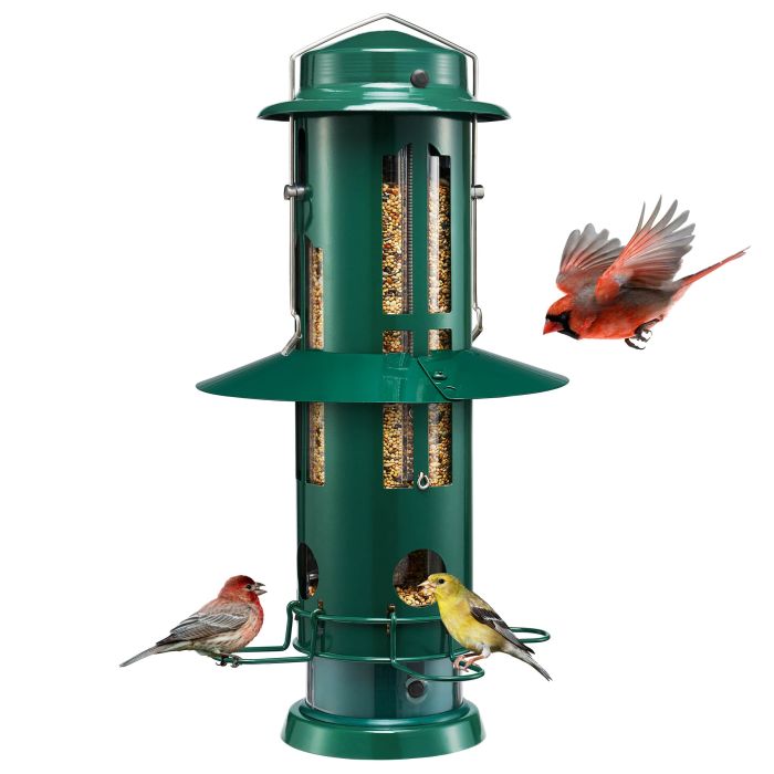 Dark Green Kingsyard Squirrel Proof Pro Bird Feeder 2