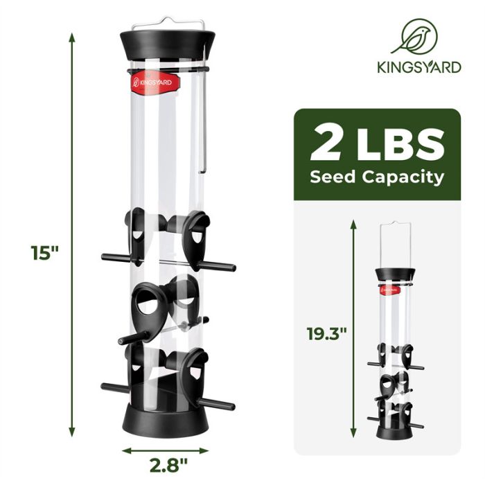 Kingsyard Extra Thick Tube Bird Feeder 3