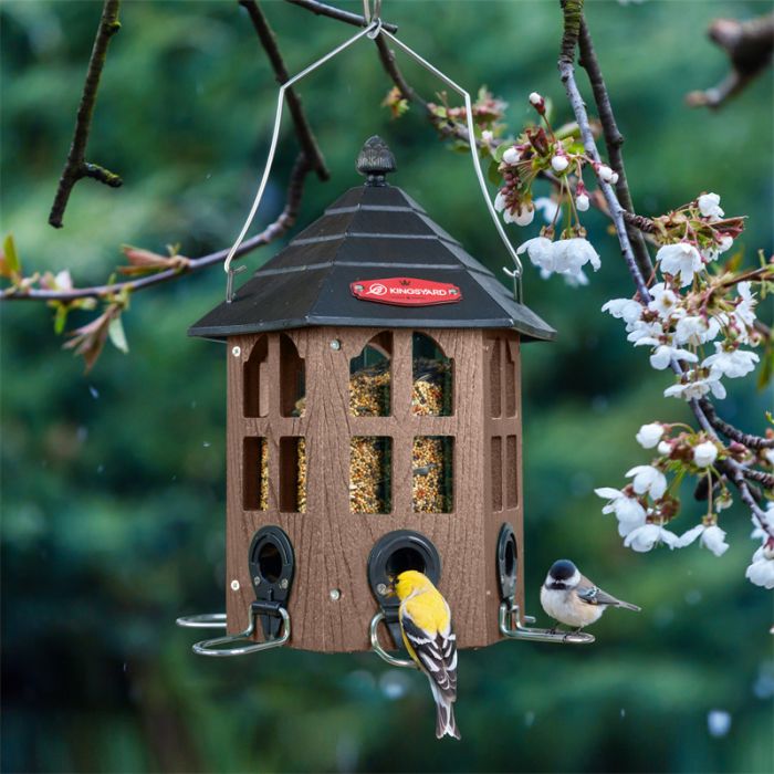 Brown Kingsyard Wild Bird Feeder for Outside Hanging 1 Brown Kingsyard Wild Bird Feeder for Outside Hanging 1