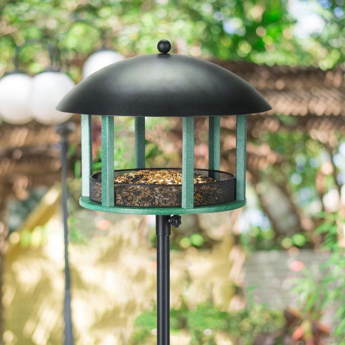 Kingsyard Platform Bird Feeder with Protective Top 1