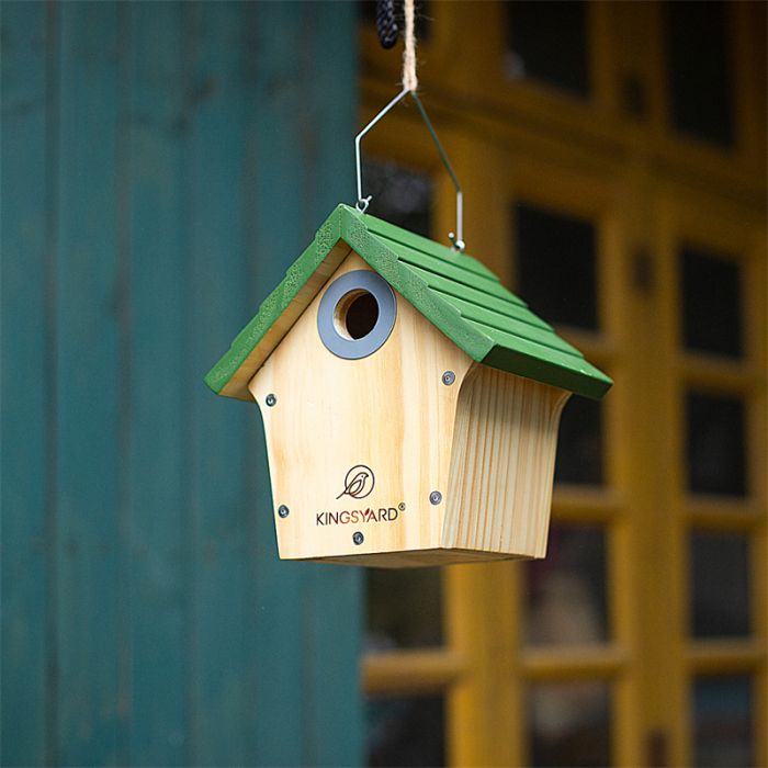 Kingsyard Wooden Wren House with 1” Hole for Nesting 5 Kingsyard Wooden Wren House with 1” Hole for Nesting 5