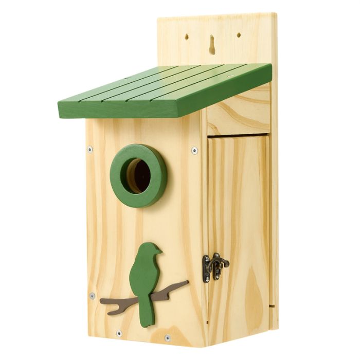 Kingsyard Wooden Bluebird House with 1.5'' Hole and Bird Pattern 2 Kingsyard Wooden Bluebird House with 1.5'' Hole and Bird Pattern 2