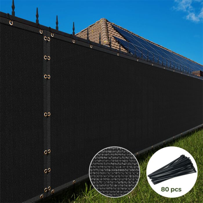 Black Kingsyard Privacy Fence Screen 1