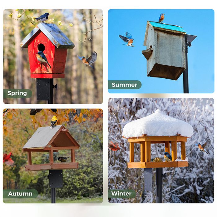 Kingsyard 80-Inch Smart Bird Feeder Mounting Pole 7
