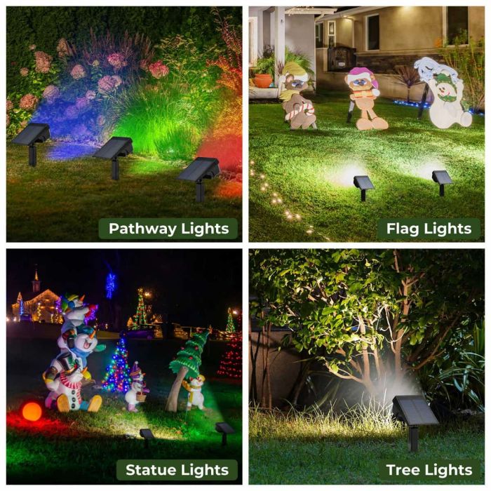 Kingsyard 47 LEDs Waterproof IP68 Solar Lights for Garden Yards 6 Kingsyard 47 LEDs Waterproof IP68 Solar Lights for Garden Yards 6