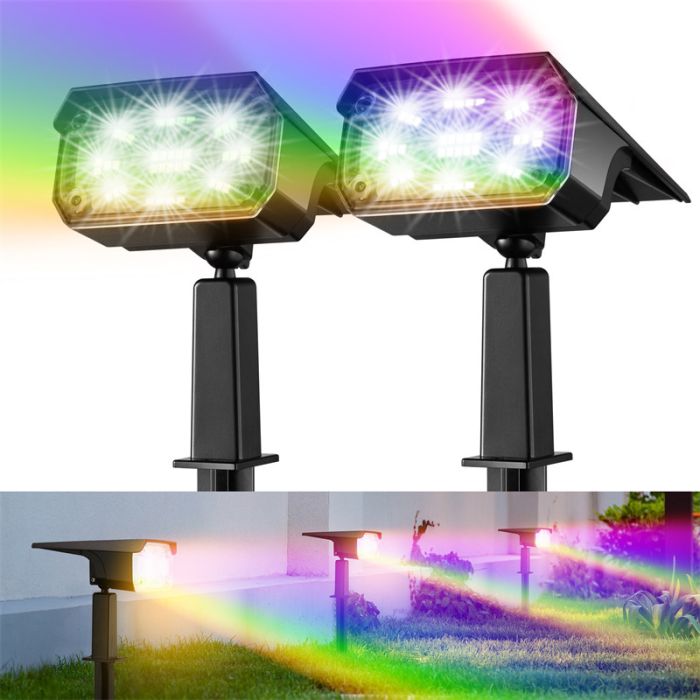 Kingsyard Outdoor Solar Spotlights 2