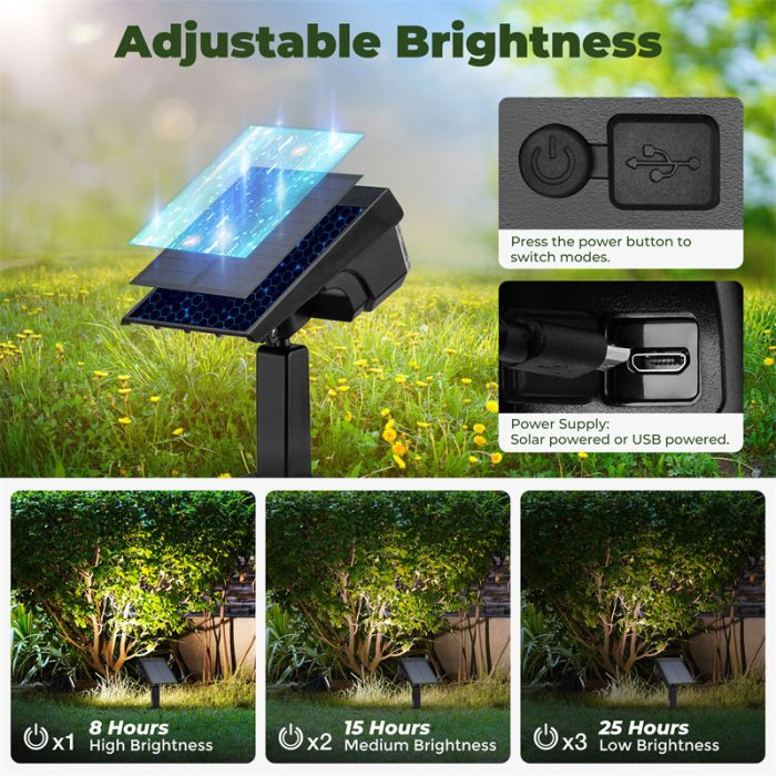 Kingsyard Outdoor Solar Spotlights 7