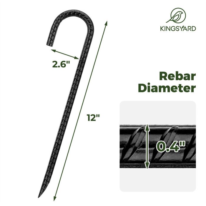Kingsyard J Shape Rebar Stakes 3