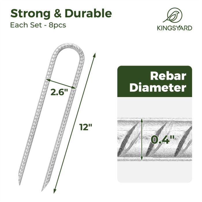 Kingsyard U Shape Rebar Stakes 3