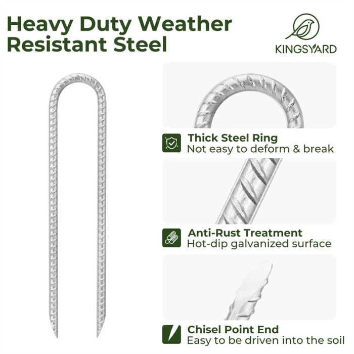 Kingsyard U Shape Rebar Stakes 4