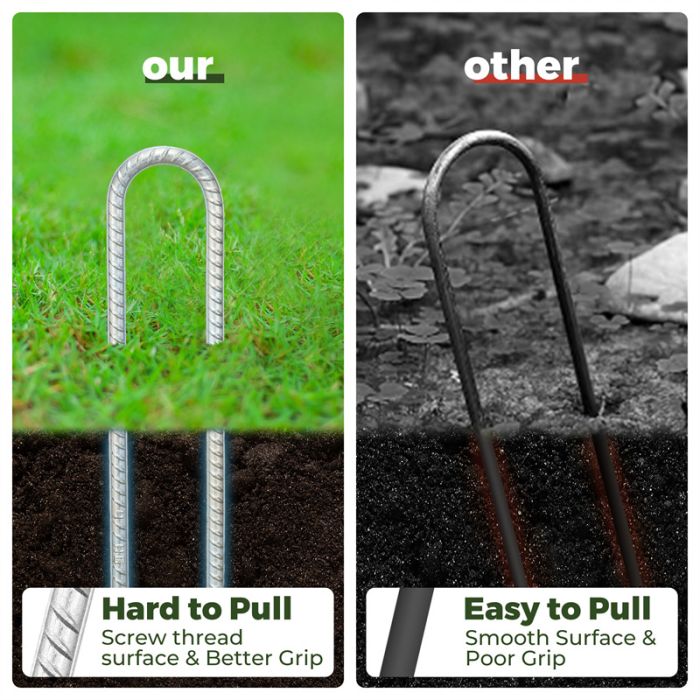 Kingsyard U Shape Rebar Stakes 5