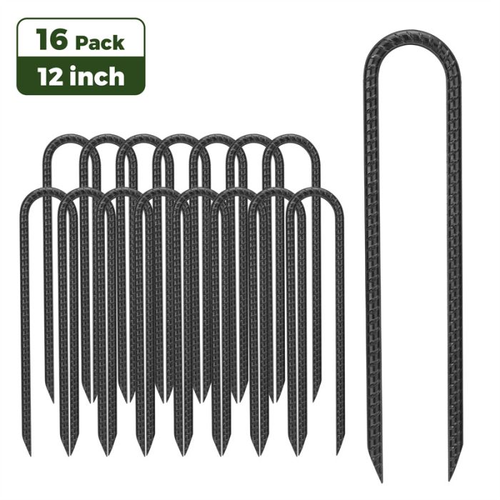 Black Kingsyard U Shape Rebar Stakes 2 Black Kingsyard U Shape Rebar Stakes 2