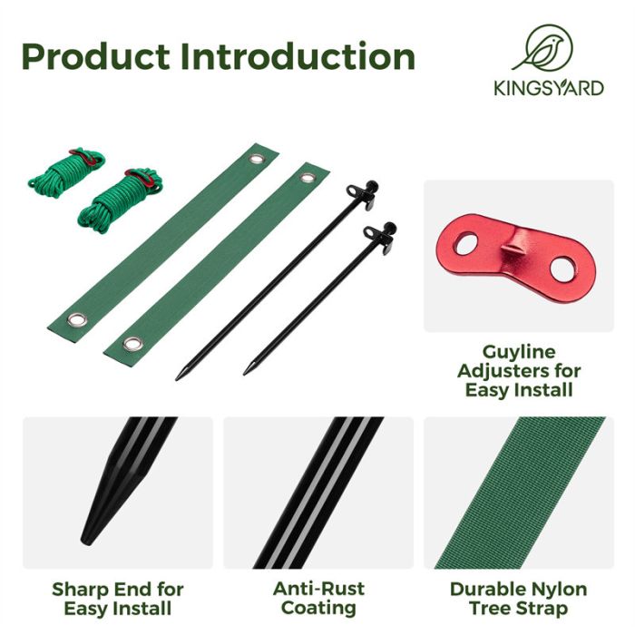 Kingsyard Heavy Duty Tree Support Stakes 4 Kingsyard Heavy Duty Tree Support Stakes 4