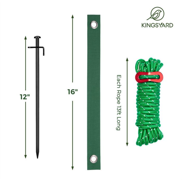 Black & Green Kingsyard Heavy Duty Tree Support Stakes 3 Black & Green Kingsyard Heavy Duty Tree Support Stakes 3