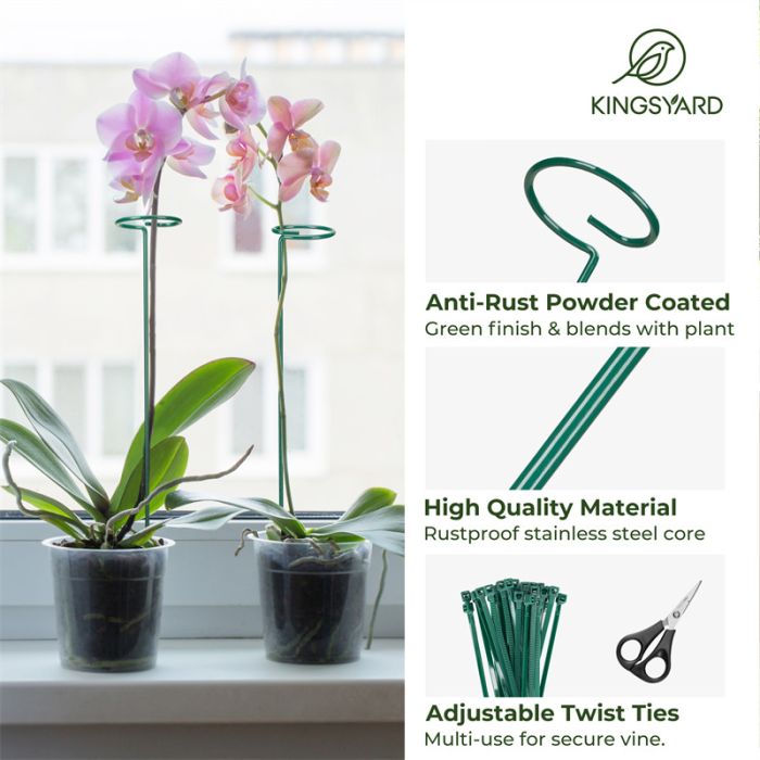 Green Kingsyard Durable Plant Support Stakes 4 Green Kingsyard Durable Plant Support Stakes 4