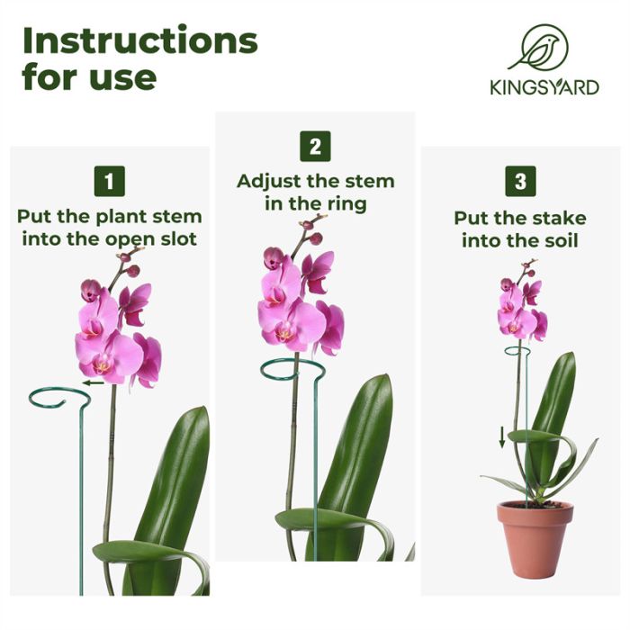 Green Kingsyard Durable Plant Support Stakes 5 Green Kingsyard Durable Plant Support Stakes 5