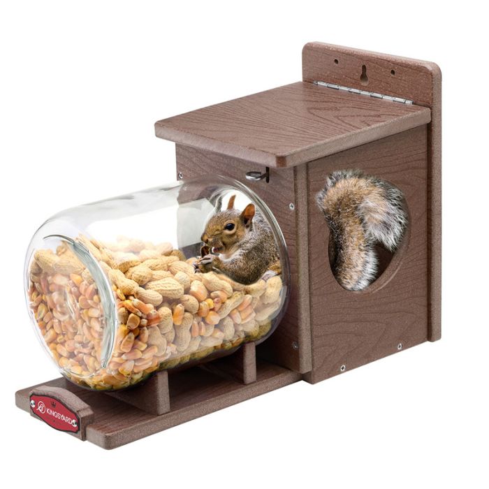 Brown Kingsyard Recycled Plastic Squirrel Feeder 2