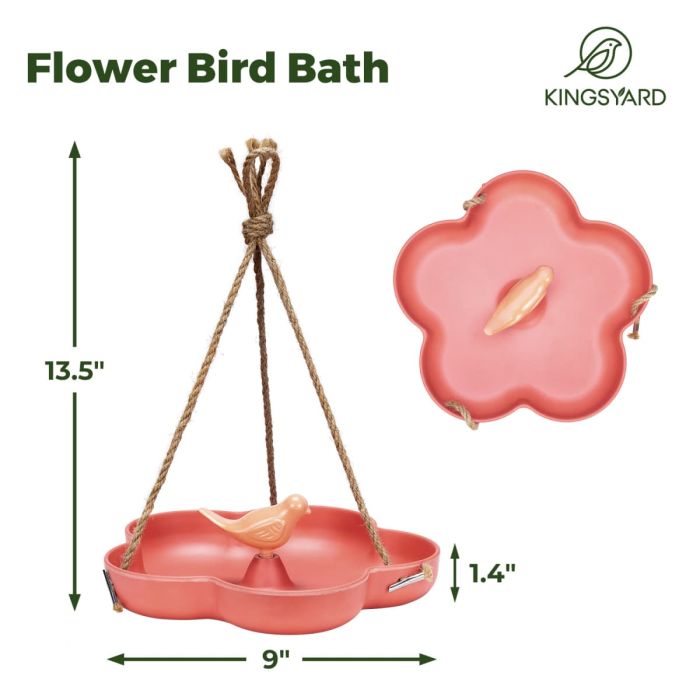 Kingsyard Hanging Bird Baths and Platform Feeder 3 Kingsyard Hanging Bird Baths and Platform Feeder 3