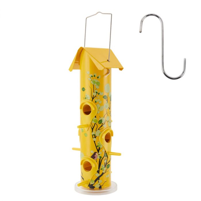 Kingsyard Artwork Metal Tube Bird Feeder 2