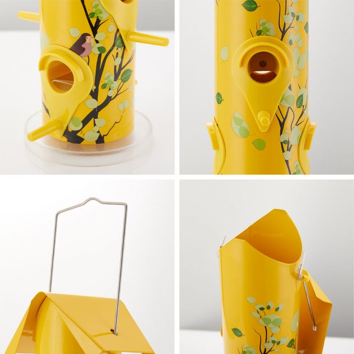 Kingsyard Artwork Metal Tube Bird Feeder 6