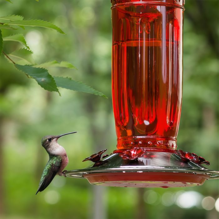 Kingsyard 16oz Glass Hummingbird Feeder With Ant Moat 6 Kingsyard 16oz Glass Hummingbird Feeder With Ant Moat 6