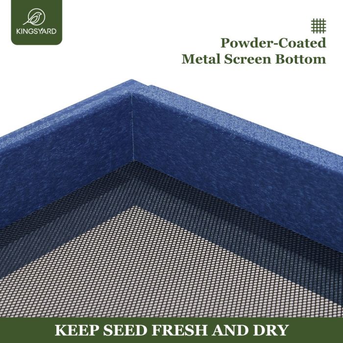 Kingsyard Platform Bird Feeder with Large Seed Tray 5 Kingsyard Platform Bird Feeder with Large Seed Tray 5
