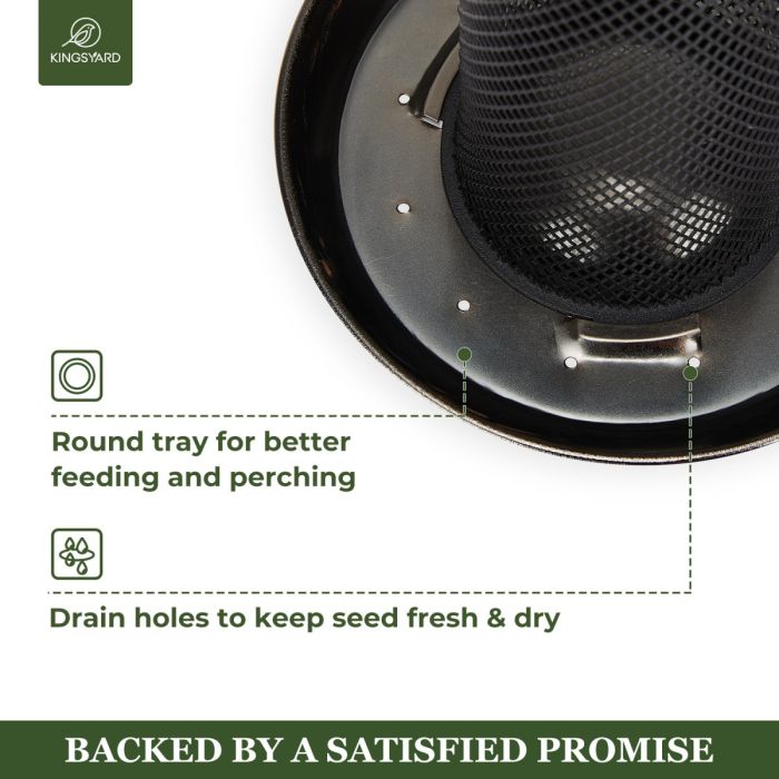 Kingsyard Metal Mesh Finch Feeder for Thistle & Nyjer Seed 5 Kingsyard Metal Mesh Finch Feeder for Thistle & Nyjer Seed 5